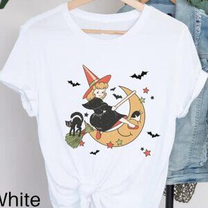 Halloween Retro Shirt, Witch Shirt, Halloween Shirt, Retro Graphic Halloween Tee